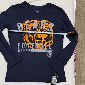 Women's Chicago Bears Long Sleeve Shirt - Navy